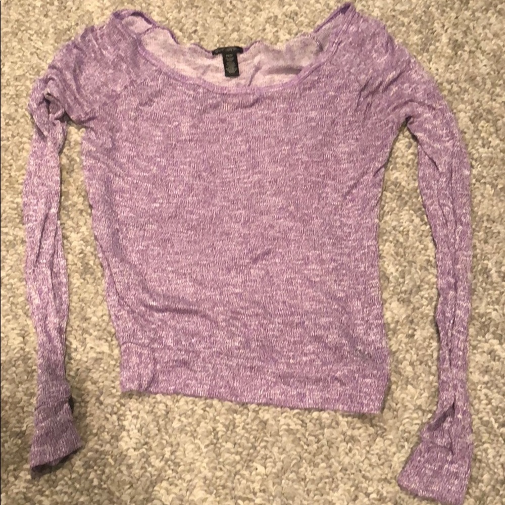 Purple knit long sleeve